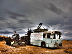 Wreck art in Coober Pedy