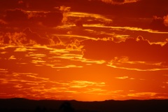 Sunset at Stockton beach